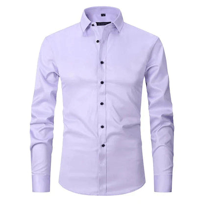 Hemd | Knitterfrei | Stretch | Button-Up Hemd | Herrenhemden-Rosenweiß-XS-Chaps Herrenmode