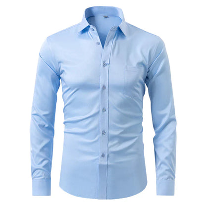 Hemd - Langarm - Stretchig - Bügelfreies Hemd - Herrenhemd-Chaps Herrenmode