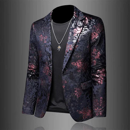 Herren Blazer | Floral | Stilvoll | Herrenjacke | Herrenbekleidung-Chaps Herrenmode