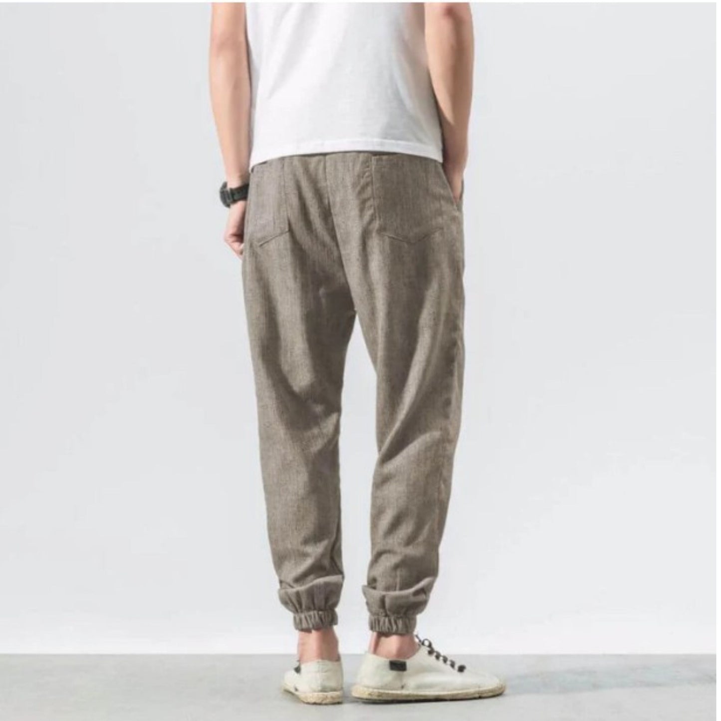 Herren Jogger - Freizeit - Leichtgewicht - Kordelzughosen - Herrenhosen-Chaps Herrenmode