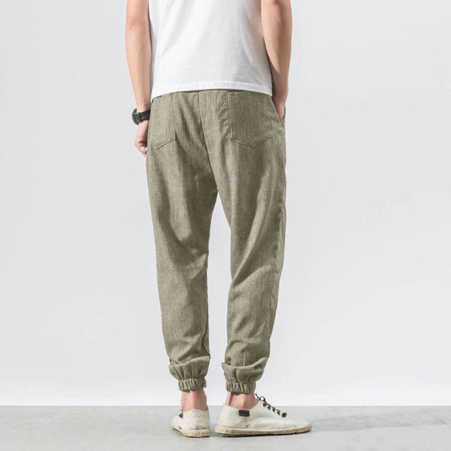 Herren Jogger - Freizeit - Leichtgewicht - Kordelzughosen - Herrenhosen-Chaps Herrenmode
