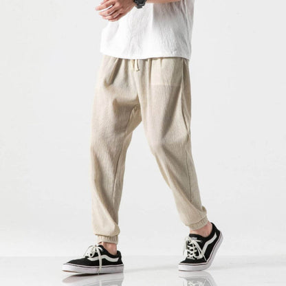 Herren Jogger - Freizeit - Leichtgewicht - Kordelzughosen - Herrenhosen-Chaps Herrenmode