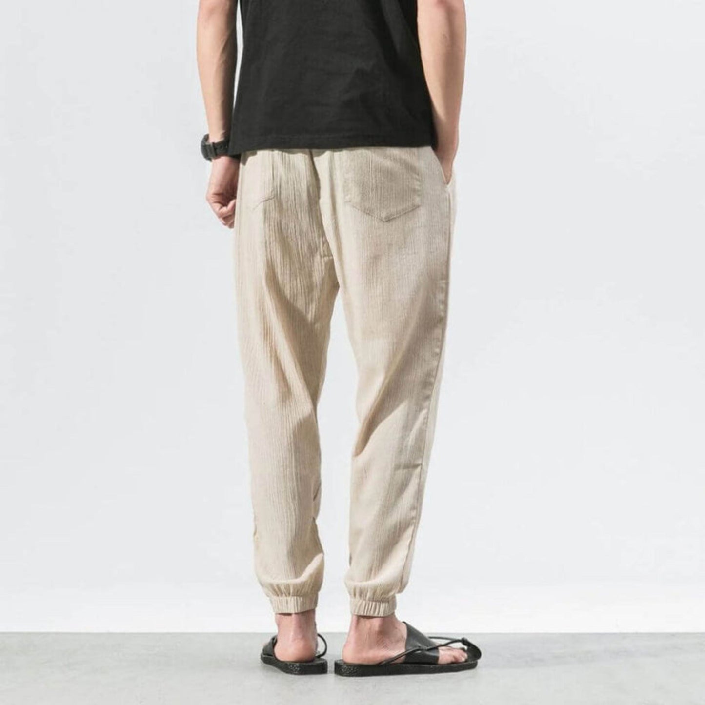 Herren Jogger - Freizeit - Leichtgewicht - Kordelzughosen - Herrenhosen-Chaps Herrenmode