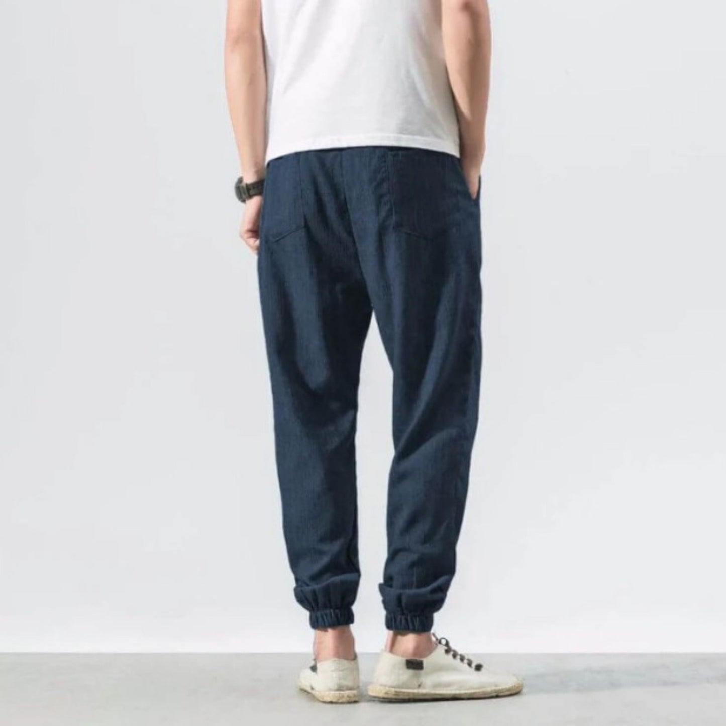 Herren Jogger - Freizeit - Leichtgewicht - Kordelzughosen - Herrenhosen-Chaps Herrenmode