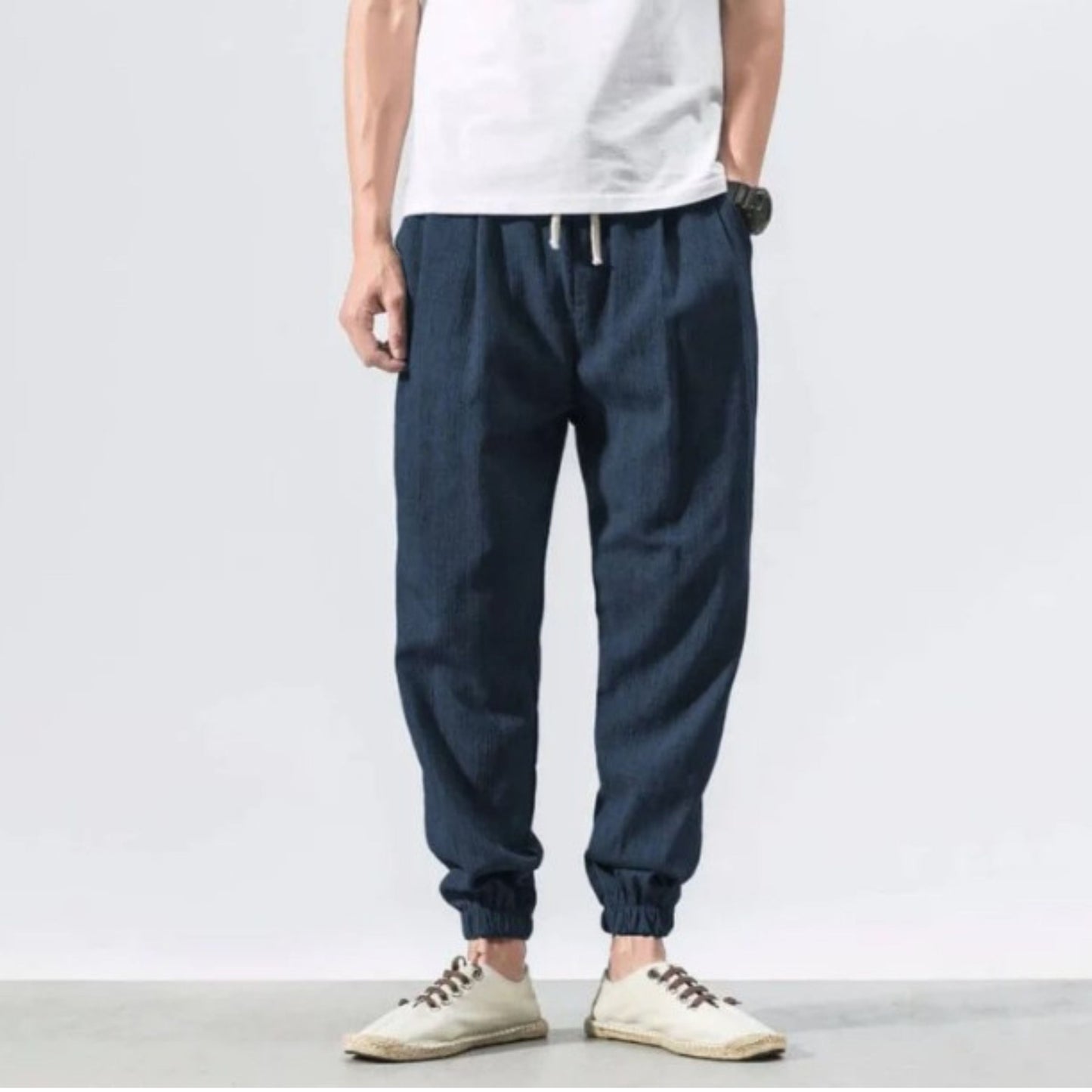 Herren Jogger - Freizeit - Leichtgewicht - Kordelzughosen - Herrenhosen-Chaps Herrenmode