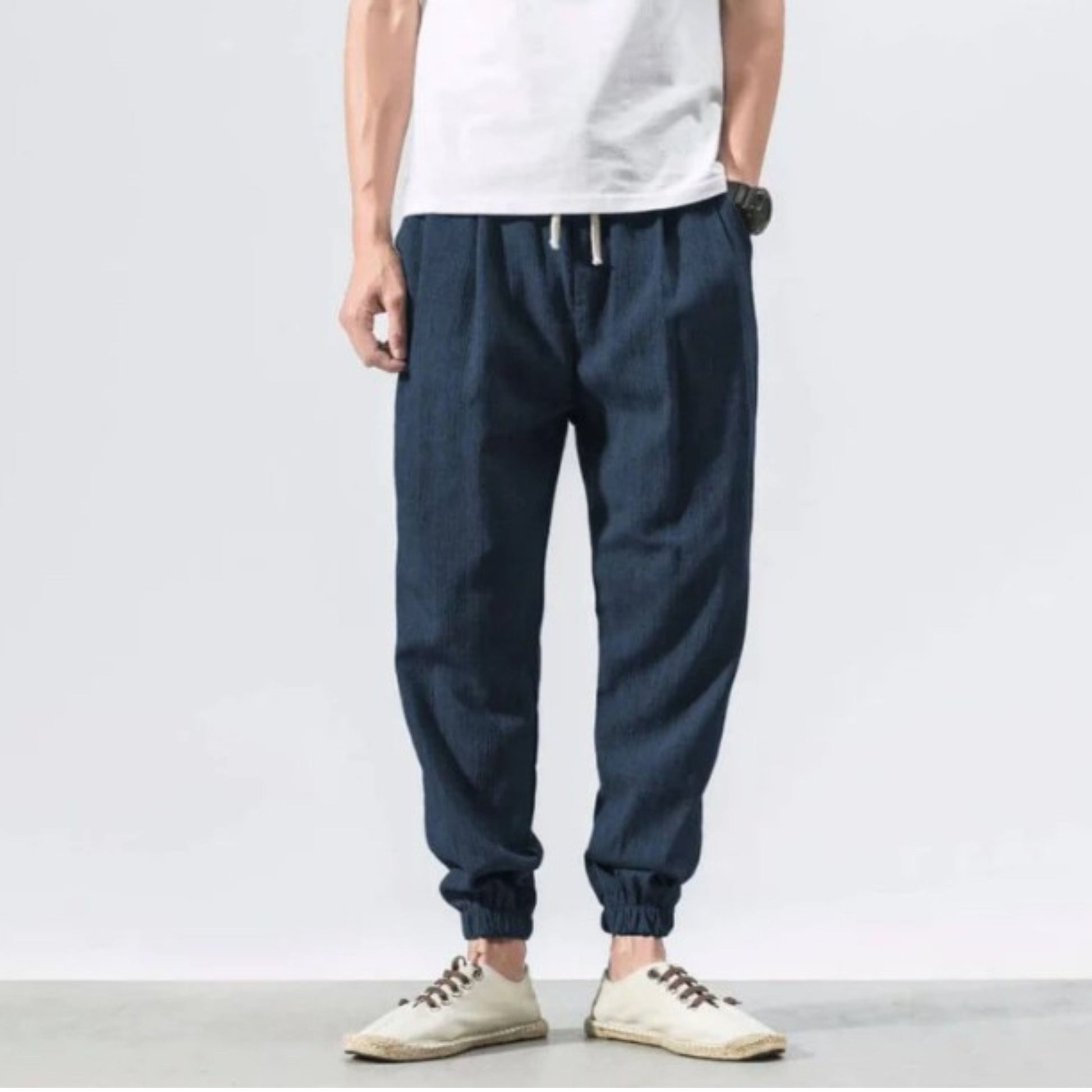 Herren Jogger - Freizeit - Leichtgewicht - Kordelzughosen - Herrenhosen-Chaps Herrenmode