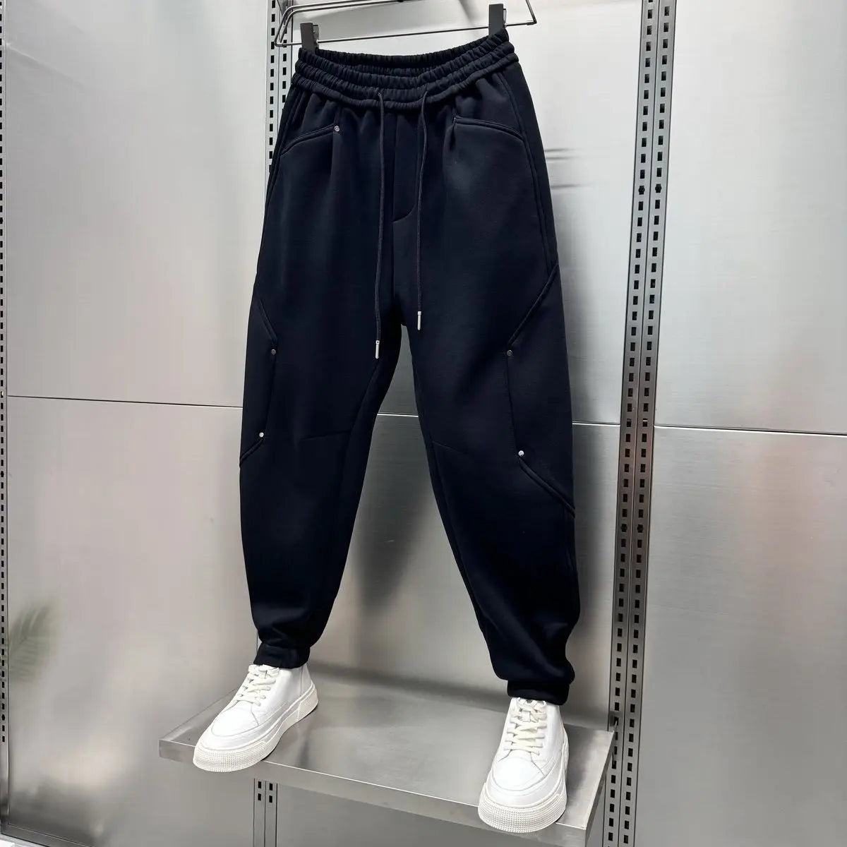 Herren-Jogginghosen | Bequem | Elastischer Bund | Baggy-Jogginghosen | Sweathosen-Chaps Herrenmode