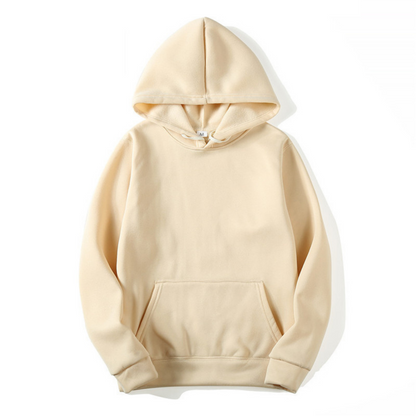 Herren-Kapuzenpullover – Gemütlich – mit Taschen – Pullover mit Kapuze – Herrenbekleidung-Beige-S-Chaps Herrenmode
