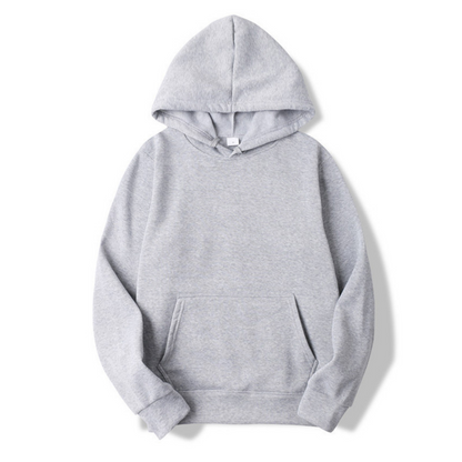 Herren-Kapuzenpullover – Gemütlich – mit Taschen – Pullover mit Kapuze – Herrenbekleidung-Grau-S-Chaps Herrenmode