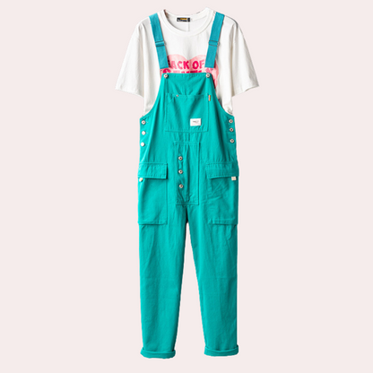 Herren-Overalls | Cargohosen | Taschen | Latzhosen | Herrenbekleidung-Blau-M-Chaps Herrenmode
