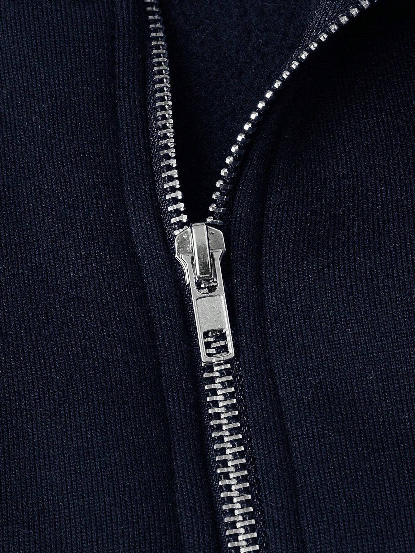 Herren-Pullover mit halbem Reißverschluss | Warm | Winter | Sweatshirt | Herren-Pullover mit Viertelreißverschluss-Chaps Herrenmode