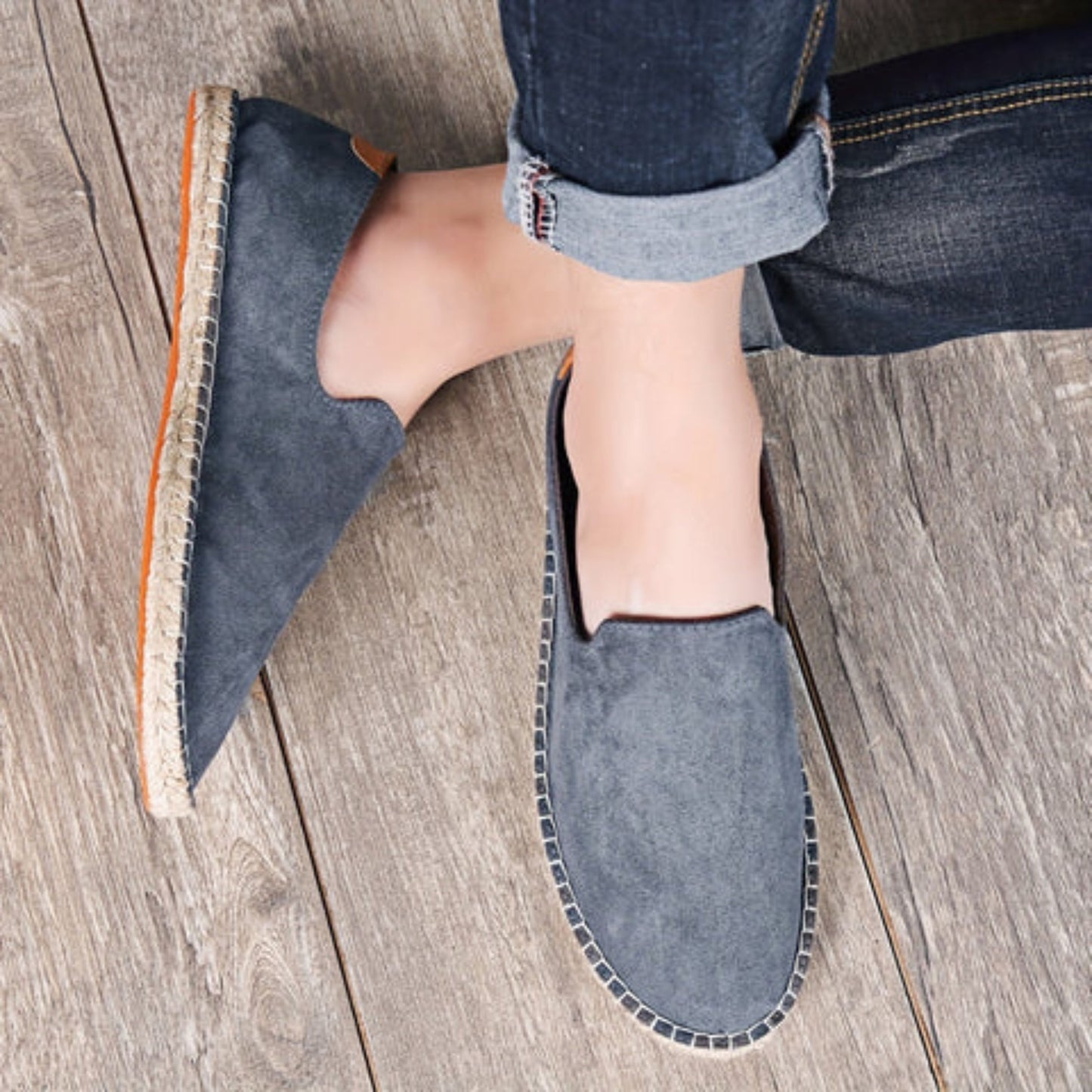 Herren Sommerschuhe - Flach - Slip-On - Leichte Schuhe - Herren Espadrilles-Chaps Herrenmode
