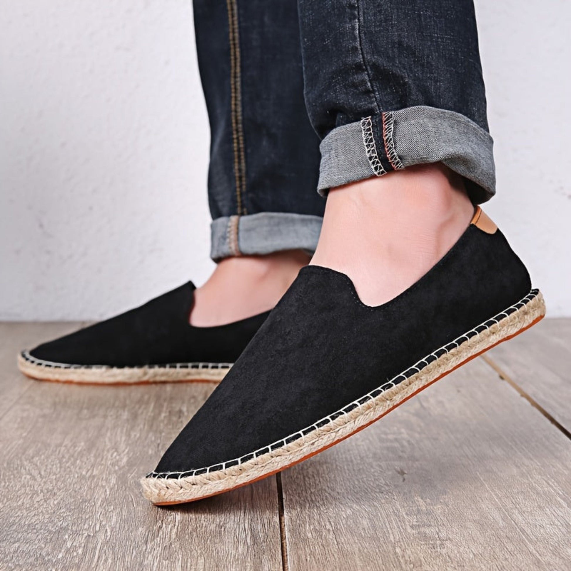 Herren Sommerschuhe - Flach - Slip-On - Leichte Schuhe - Herren Espadrilles-Chaps Herrenmode