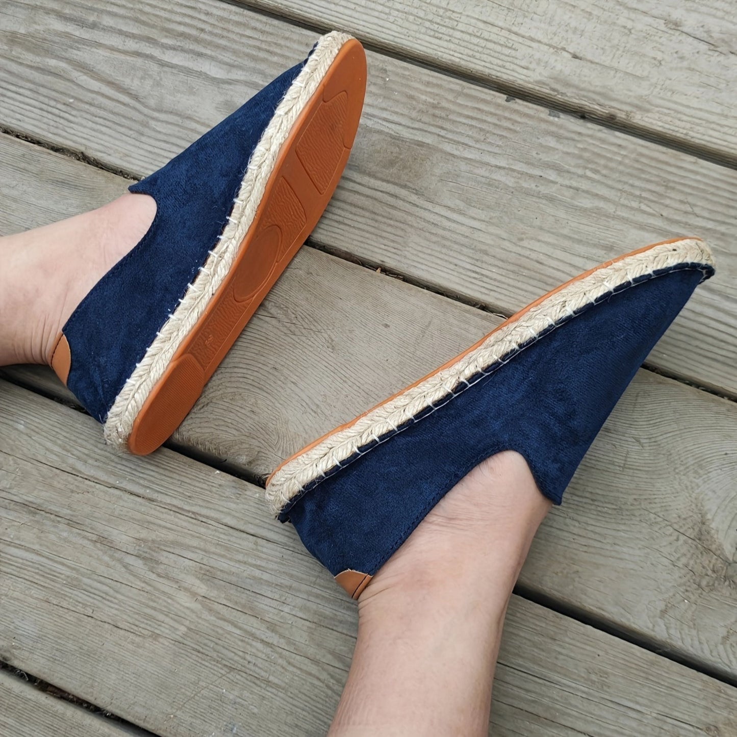 Herren Sommerschuhe - Flach - Slip-On - Leichte Schuhe - Herren Espadrilles-Chaps Herrenmode