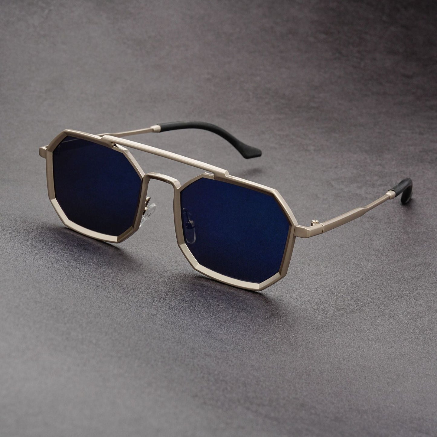 Herren-Sonnenbrillen | Eckig | Trendy | Polarisierte Sonnenbrillen | Sunnies für Jungs-Blau-Chaps Herrenmode