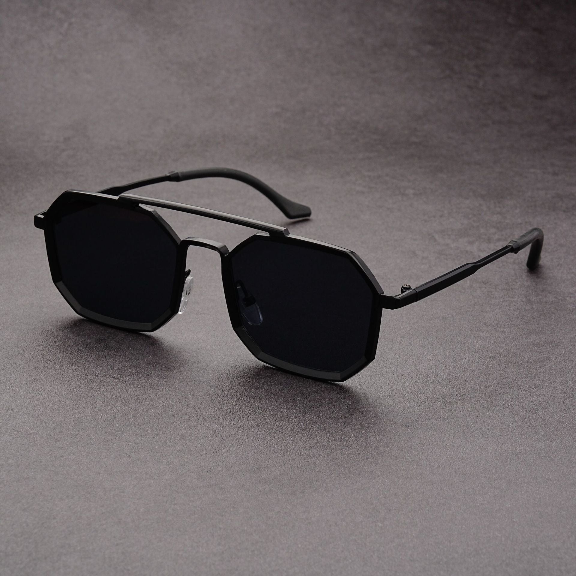 Herren-Sonnenbrillen | Eckig | Trendy | Polarisierte Sonnenbrillen | Sunnies für Jungs-Schwarz-Chaps Herrenmode