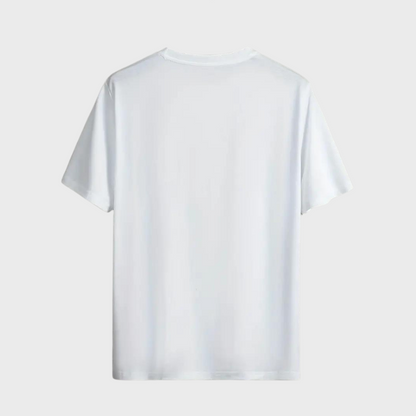 Herren T-Shirt - Palmenprint - Relaxed Fit - T-Shirt mit Rundhalsausschnitt - Herrenbekleidung-Chaps Herrenmode