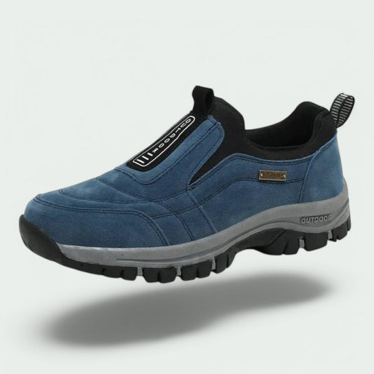 Herren Wanderschuhe | Slip-On | Outdoor | Wanderschuhe | Orthopädische Schuhe-Blau-40-Chaps Herrenmode