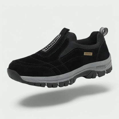 Herren Wanderschuhe | Slip-On | Outdoor | Wanderschuhe | Orthopädische Schuhe-Schwarz-40-Chaps Herrenmode