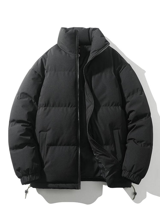 Herren Winterjacke - Warm - wattiert - Daunenjacke - Pufferjacke-Schwarz-S-Chaps Herrenmode