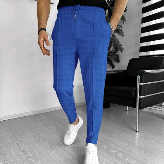 Herrenhose - Elastische Taille - Kordelzug - Freizeithose - Stylische Jogger-Sapphire-S-Chaps Herrenmode