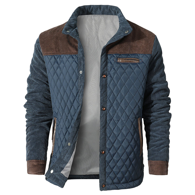 Herrenjacke - Button-Up - Herbst - Steppjacke - Winterjacke-Chaps Herrenmode