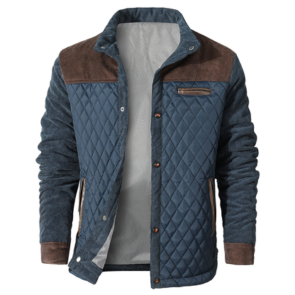 Herrenjacke - Button-Up - Herbst - Steppjacke - Winterjacke-Chaps Herrenmode