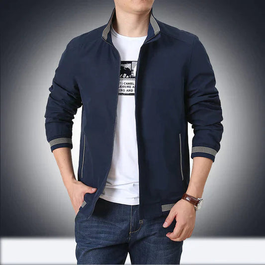 Herrenjacke | Stehkragen | Zip-Up | Herbstjacke | Windbreaker Jacke-Chaps Herrenmode