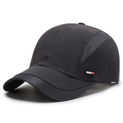 Herrenmütze – Atmungsaktiv – Verstellbar – Sportmütze – Mützen für Jungs-Dunkelgrau-Einheitsgröße (55–60 cm)-Chaps Herrenmode