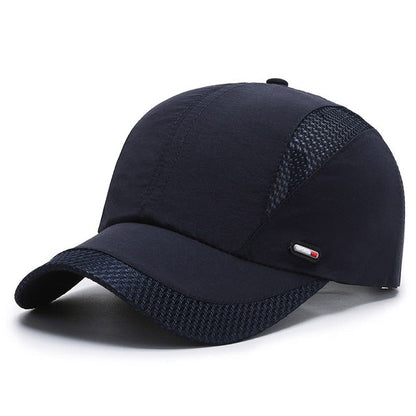 Herrenmütze – Atmungsaktiv – Verstellbar – Sportmütze – Mützen für Jungs-Marineblau-Einheitsgröße (55–60 cm)-Chaps Herrenmode