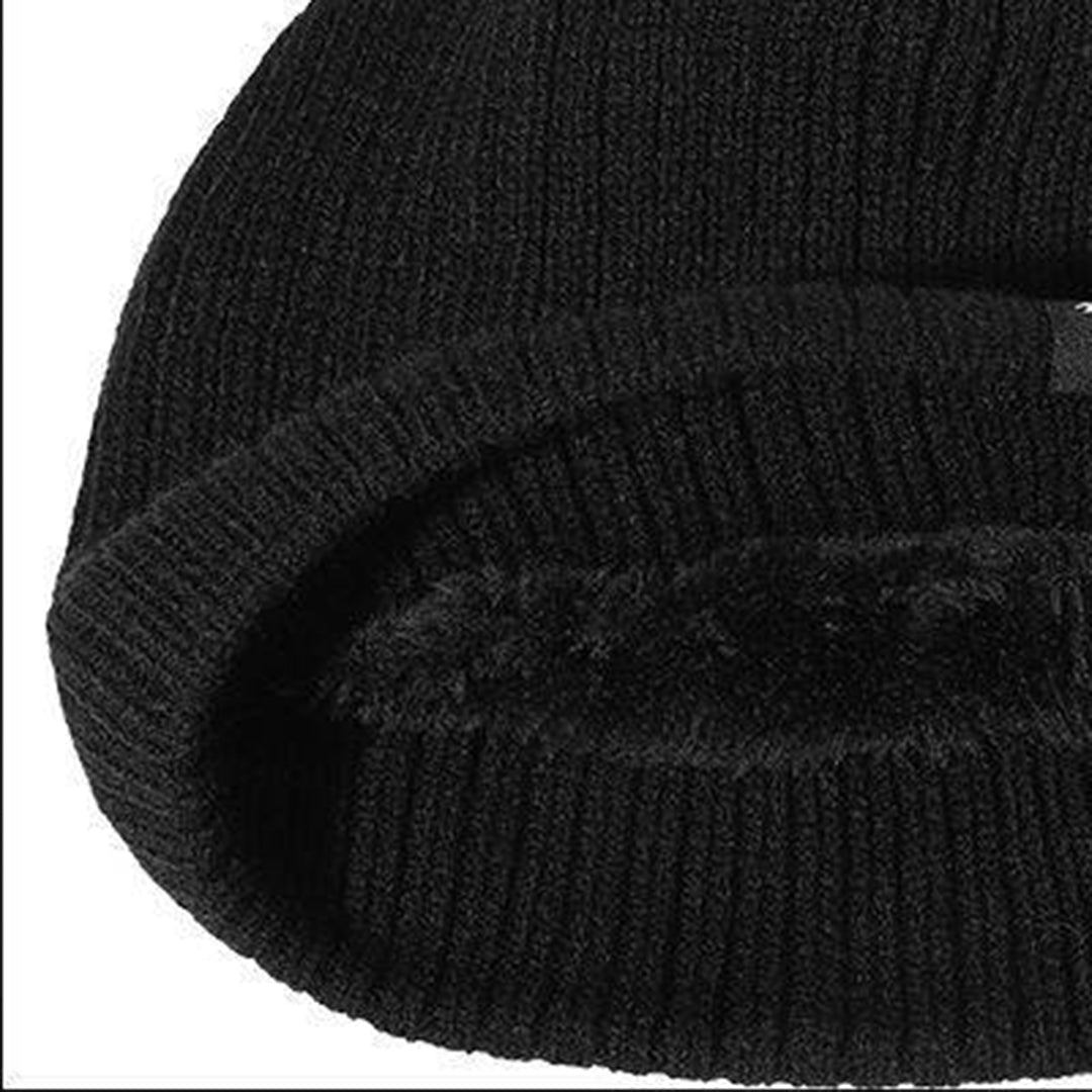 Herrenmütze - Warm - Fleece gefüttert - Strickmütze - Wintermütze-Chaps Herrenmode