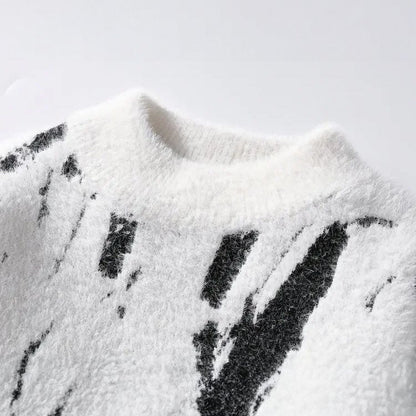 Herrenpullover | Flauschig | Warm | Strickpullover | Herren-Winterpullover-Chaps Herrenmode
