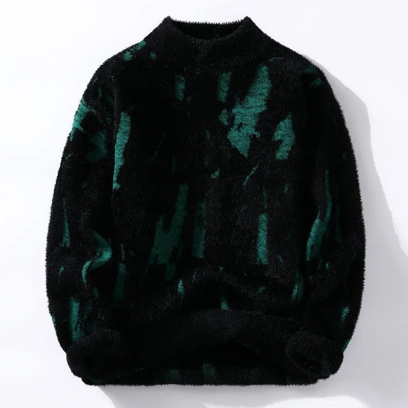 Herrenpullover | Flauschig | Warm | Strickpullover | Herren-Winterpullover-Schwarz-S-Chaps Herrenmode