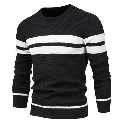 Herrenpullover – Strickpullover mit Rundhalsausschnitt-Chaps Herrenmode