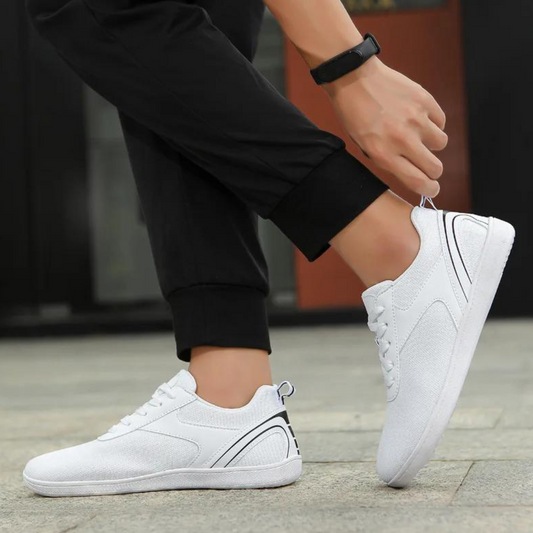 Herrenschuhe – Bequem – Schnürschuhe – Slip-On-Sneaker – Herrenschuhe-Weiß-37-Chaps Herrenmode