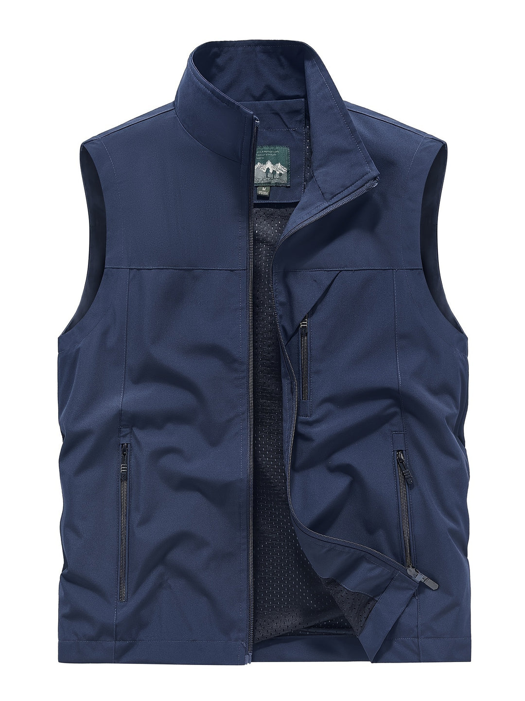 Herrenweste | Ärmellos | Leichtgewichtig | Outdoorweste | Herrenweste-Blau-XS-Chaps Herrenmode
