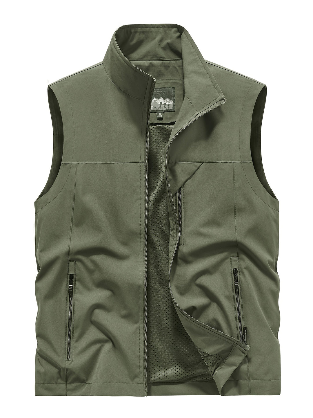 Herrenweste | Ärmellos | Leichtgewichtig | Outdoorweste | Herrenweste-Grün-XS-Chaps Herrenmode