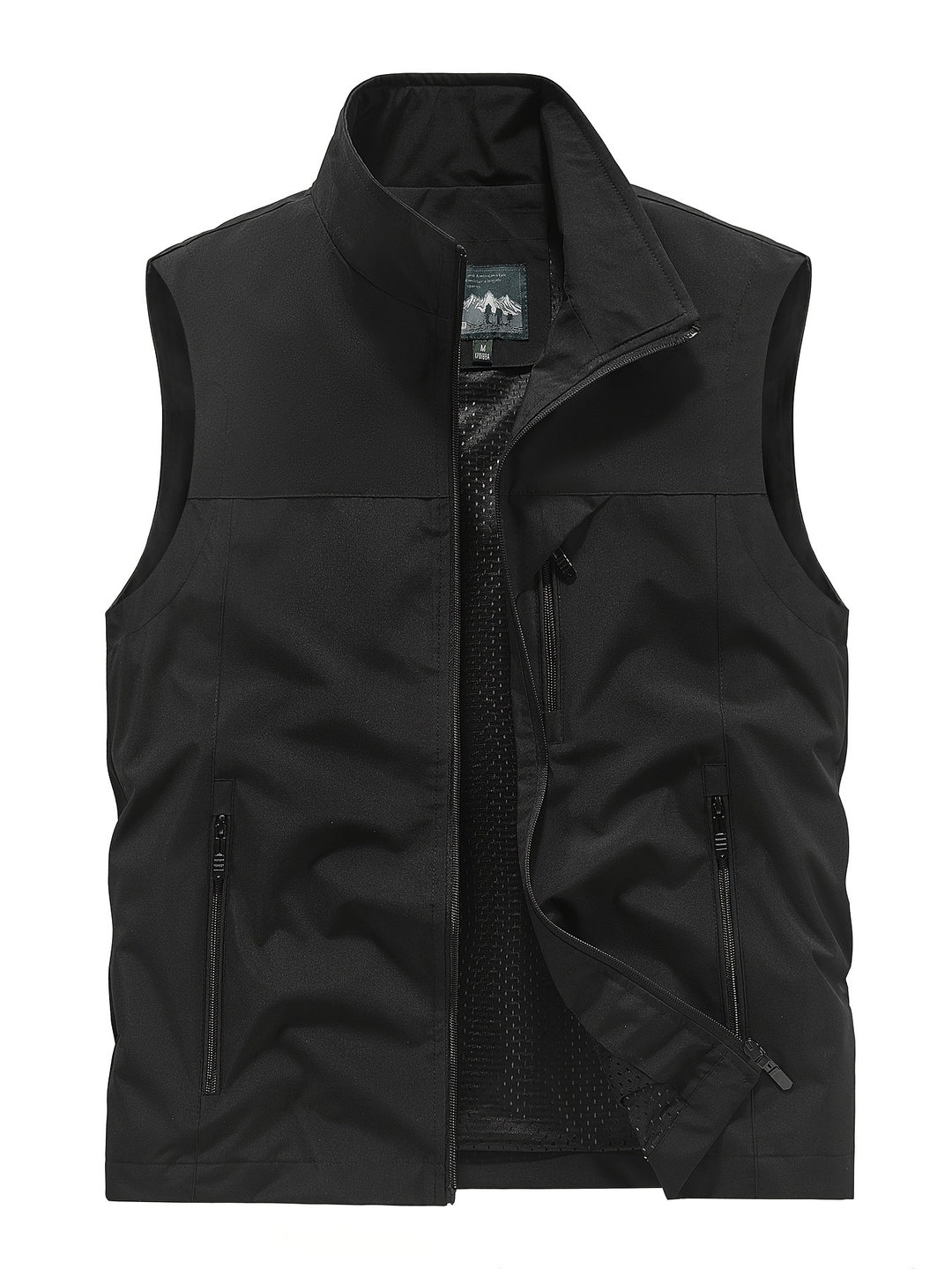 Herrenweste | Ärmellos | Leichtgewichtig | Outdoorweste | Herrenweste-Schwarz-XS-Chaps Herrenmode