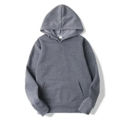 Hoodie – Warmer Pullover mit Kängurutasche für Männer und Frauen-Dunkelgrau-S-Chaps Herrenmode