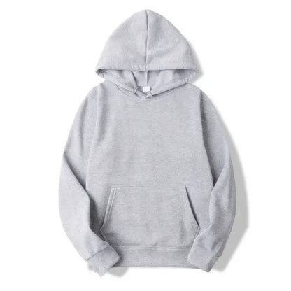 Hoodie – Warmer Pullover mit Kängurutasche für Männer und Frauen-Grau-S-Chaps Herrenmode