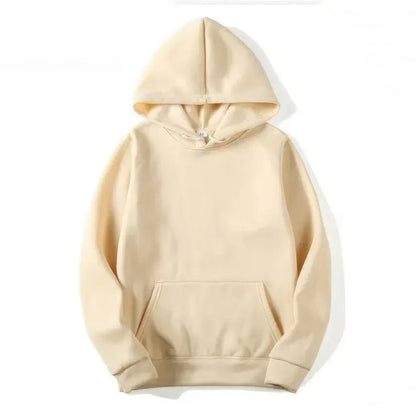 Hoodie – Warmer Pullover mit Kängurutasche für Männer und Frauen-Khaki-S-Chaps Herrenmode