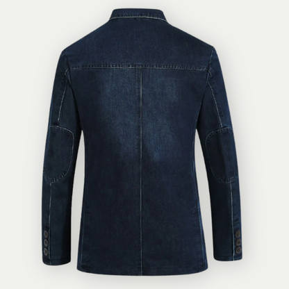Jeansblazer – schmale Passform – mit Knöpfen – Blazerjacke – Herrenblazer-Chaps Herrenmode