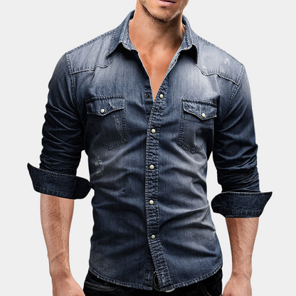 Jeanshemd - Slim Fit - Long Sleeve - Buttoned Up Shirt - Men's Shirts-Chaps Herrenmode