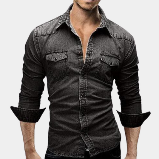 Jeanshemd - Slim Fit - Long Sleeve - Buttoned Up Shirt - Men's Shirts-Chaps Herrenmode