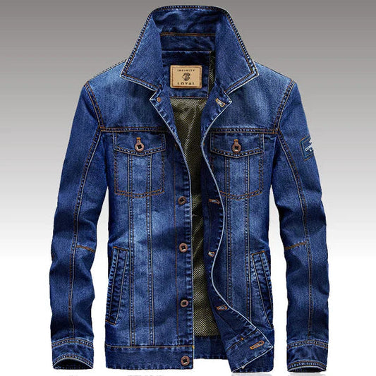 Jeansjacke | Button-Up | Slim Fit | Herrenjacke | Jeansjacke-Hellblau-S-Chaps Herrenmode