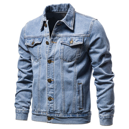Jeansjacke | Klassisch | Button-Up | Jeansjacke | Herrenjacke-Hellblau-XS-Chaps Herrenmode