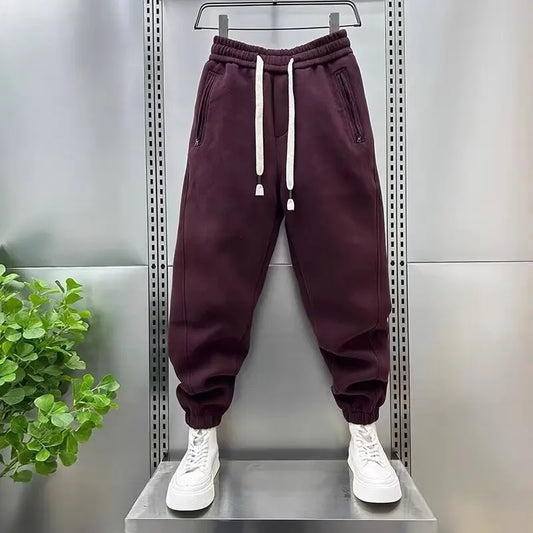 Jogger - Kordelzug - Elastische Taille - Sweatpants - Herrenhosen-Rot-S-Chaps Herrenmode