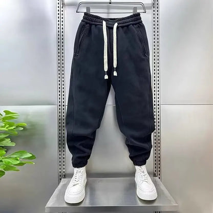 Jogger - Kordelzug - Elastische Taille - Sweatpants - Herrenhosen-Schwarz-S-Chaps Herrenmode
