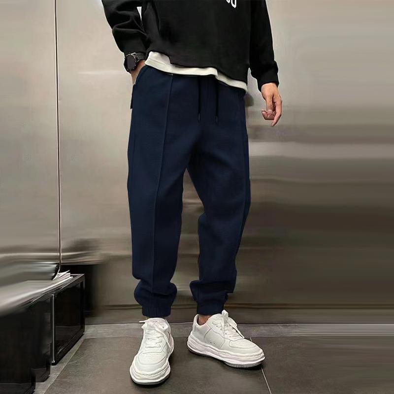 Jogger | Kordelzug | Lockere Passform | Jogginghose | Jogginghose für Herren-Marineblau-M-Chaps Herrenmode