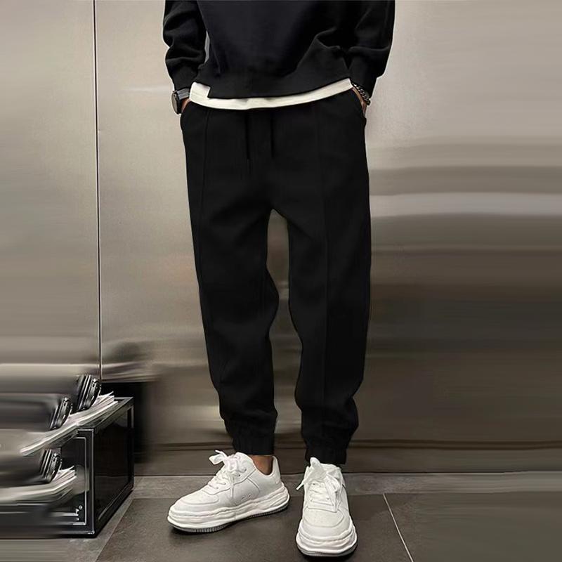Jogger | Kordelzug | Lockere Passform | Jogginghose | Jogginghose für Herren-Schwarz-M-Chaps Herrenmode